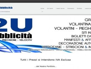 Sito Web Vetrina “2U Pubblicità di Udo Usvardi”